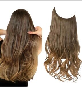 Beauty Bello Halo Invisible Hair Extension M03 10TT27 Brown To Gold 16” NEW Pack